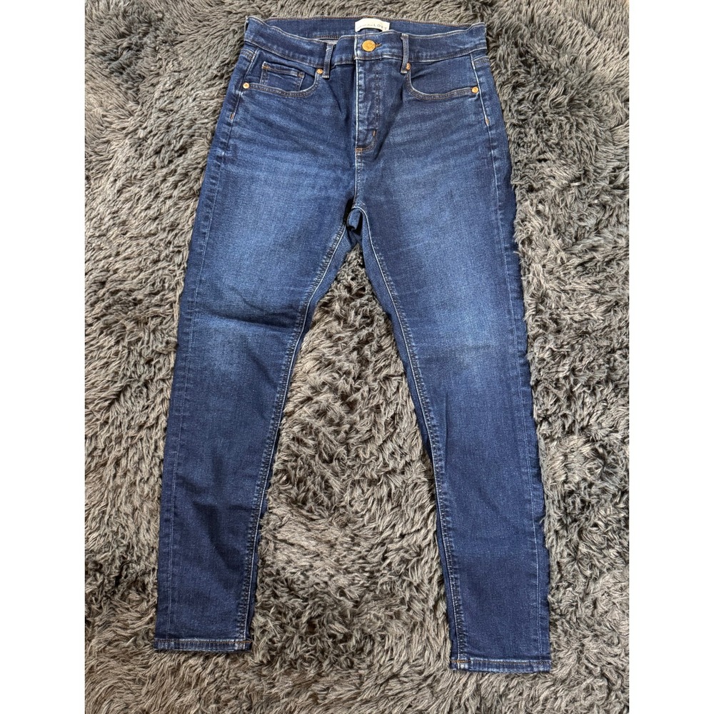 LOFT Skinny Jeans Size 30 10 Dark Wash Blue Denim High Rise Women's Pants